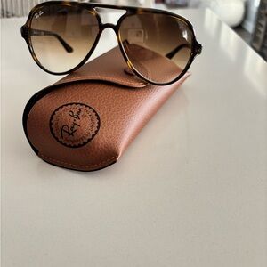 Ray-Ban Brown Gradient Aviator Sunglasses